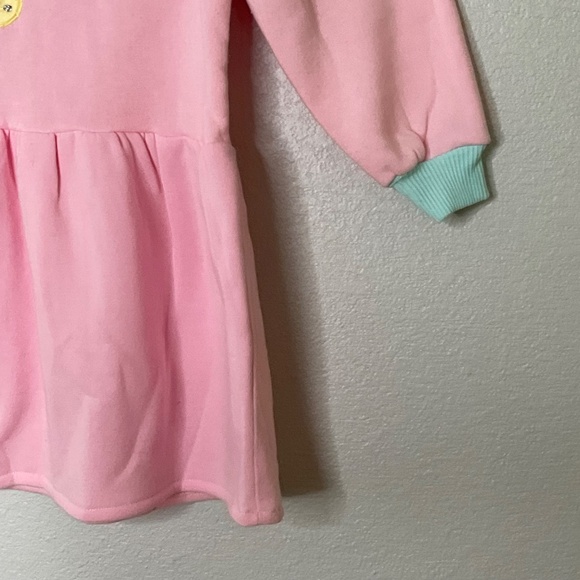 Bon  Jour Sweatshirt Kids Girls Pink Jewellery Box Sweater Dress Size 6X - Picture 5 of 9
